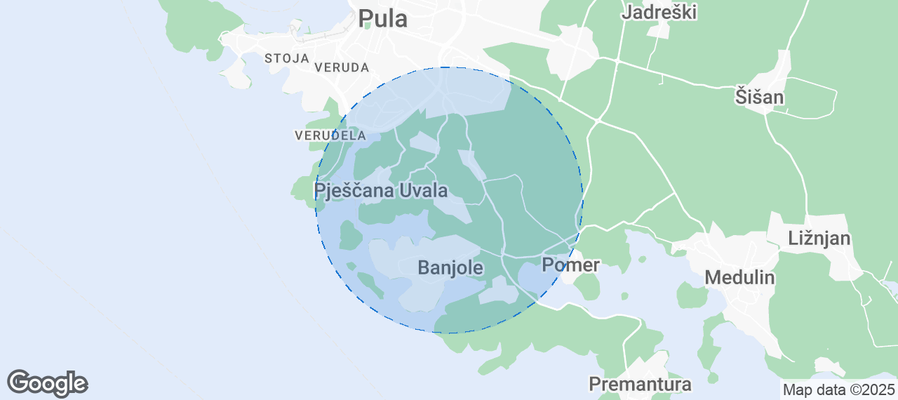 Map of Airbnb listings in Vinkuran