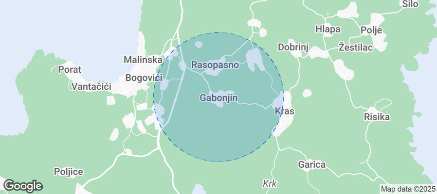 Map of Airbnb listings in Gabonjin