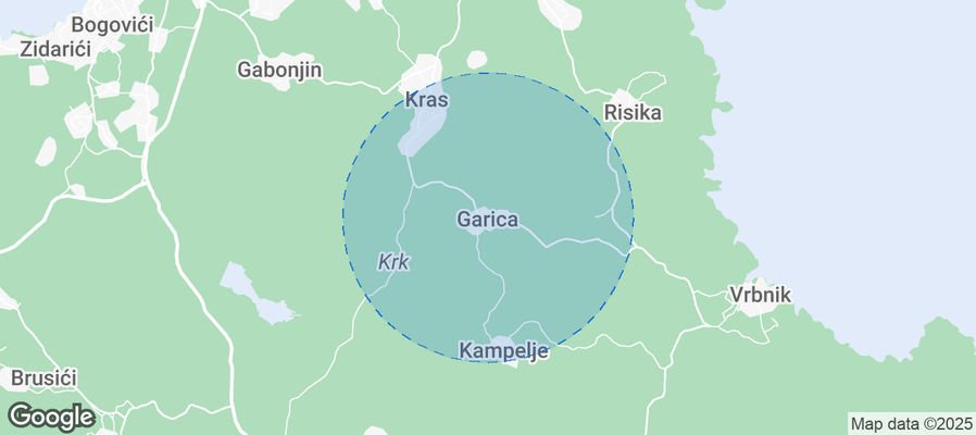 Map of Airbnb listings in Garica