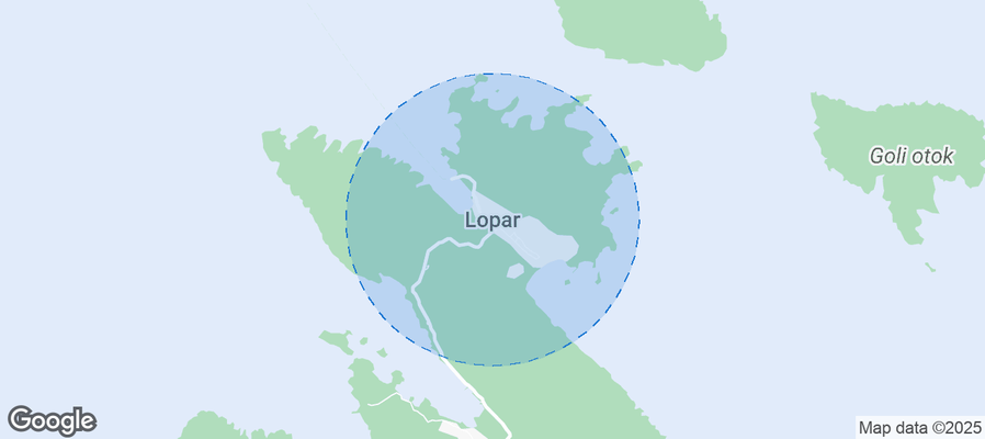 Map of Airbnb listings in Municipality of Lopar