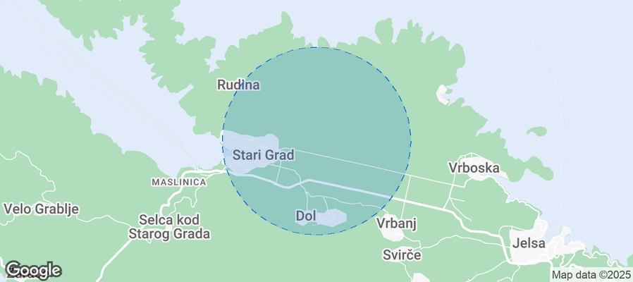 Map of Airbnb listings in Grad Stari Grad