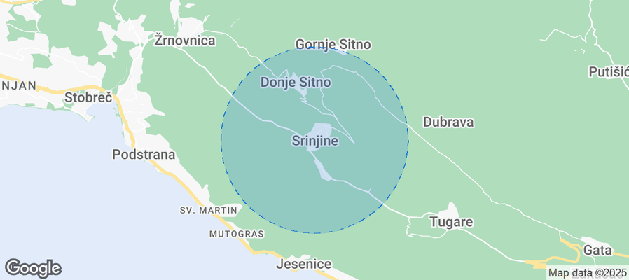 Srinjine Airbnb map