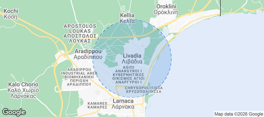 Livadia Airbnb map