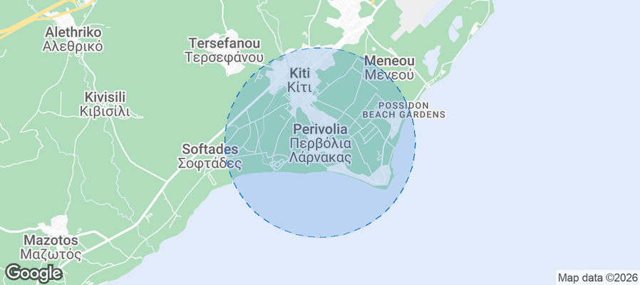 Perivolia Airbnb map