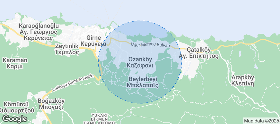 Map of Airbnb listings in Kazafani
