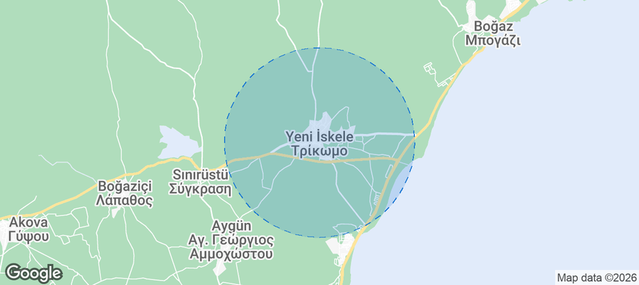 Trikomo Airbnb map