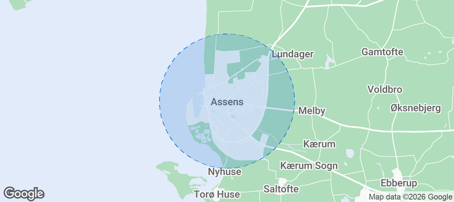 Assens Airbnb map