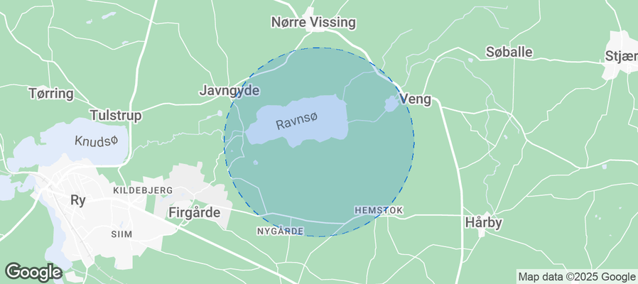 Map of Airbnb listings in Skanderborg Municipality