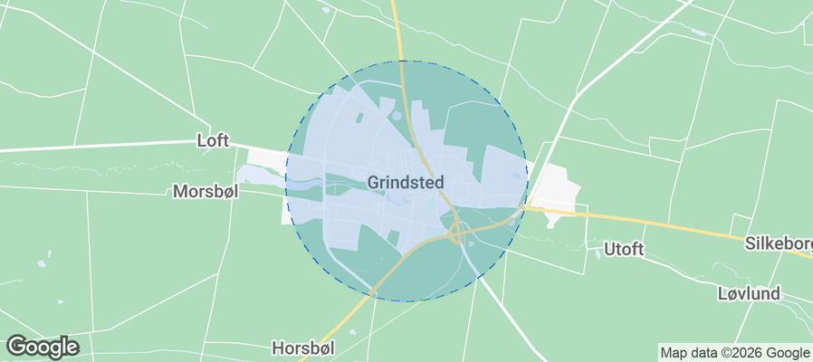 Grindsted Airbnb map