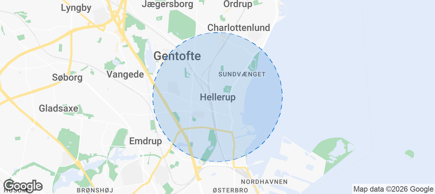Hellerup Airbnb map