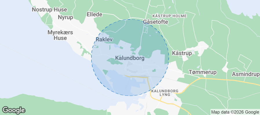 Kalundborg Airbnb map