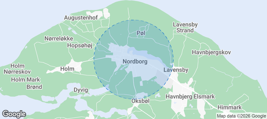 Nordborg Airbnb map