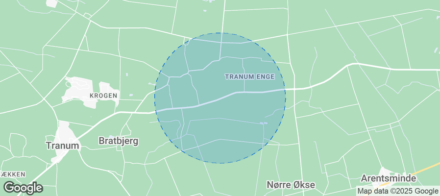 Map of Airbnb listings in Jammerbugt Municipality