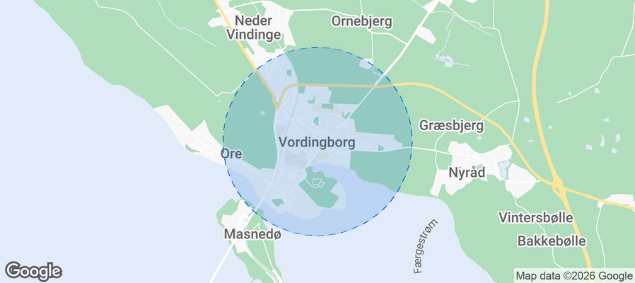 Vordingborg Airbnb map