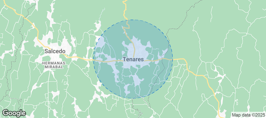Map of Airbnb listings in Tenares