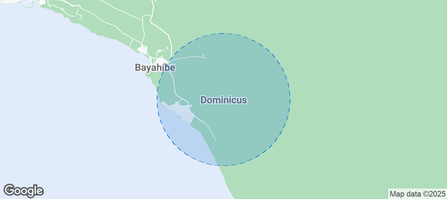 Map of Airbnb listings in Dominicus