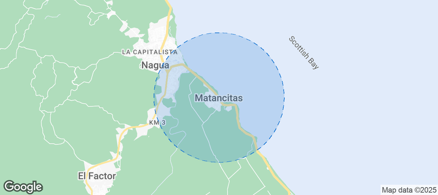 Map of Airbnb listings in San José de Matanzas (Matancitas)