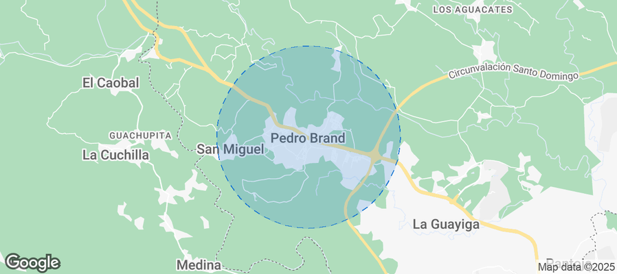 Map of Airbnb listings in Pedro Brand