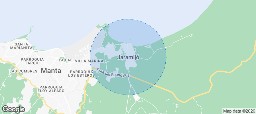 Jaramijó Airbnb map