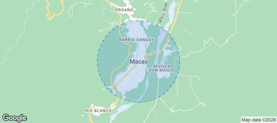 Macas Airbnb map