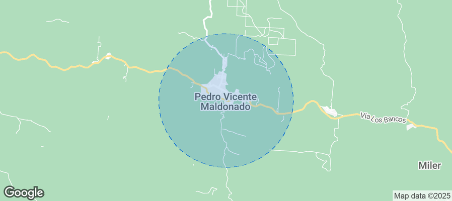 Map of Airbnb listings in Pedro Vicente Maldonado