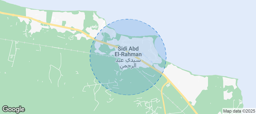 Map of Airbnb listings in Sidi Abdel Rahman