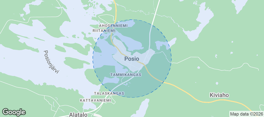 Posio Airbnb map