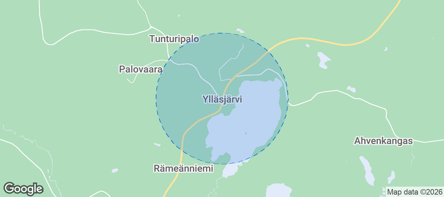 Ylläsjärvi Airbnb map