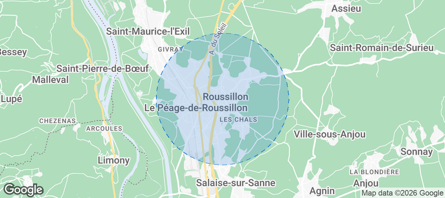 Roussillon Airbnb map