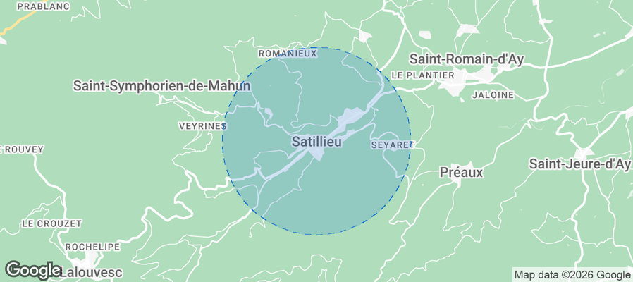 Satillieu Airbnb map