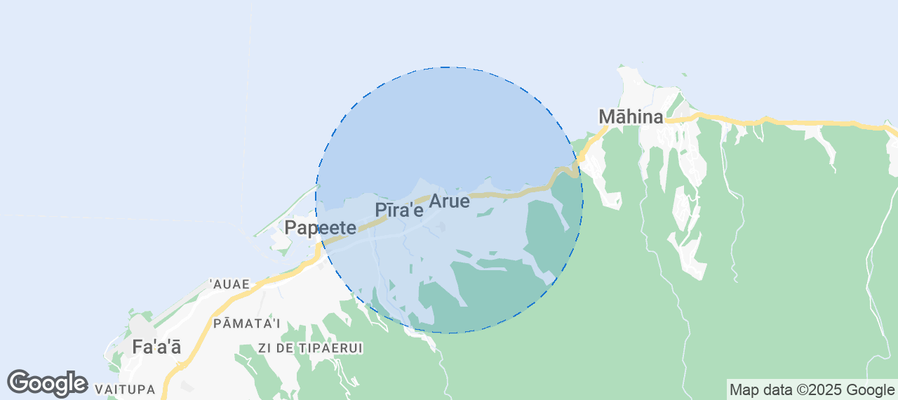 Map of Airbnb listings in ʻĀrue