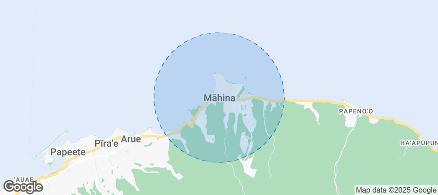 Map of Airbnb listings in Māhina