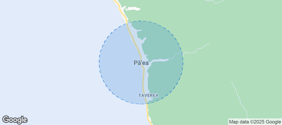 Map of Airbnb listings in Pāʻea