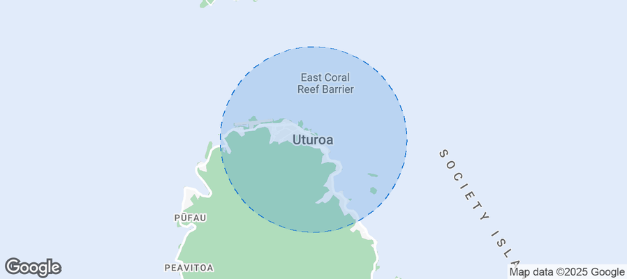 Map of Airbnb listings in Uturoa