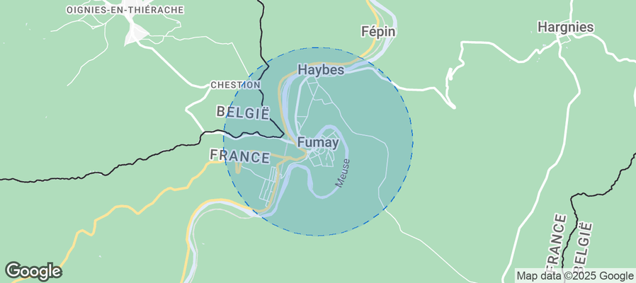 Map of Airbnb listings in Fumay