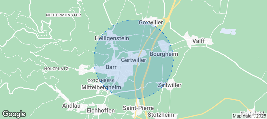 Map of Airbnb listings in Gertwiller
