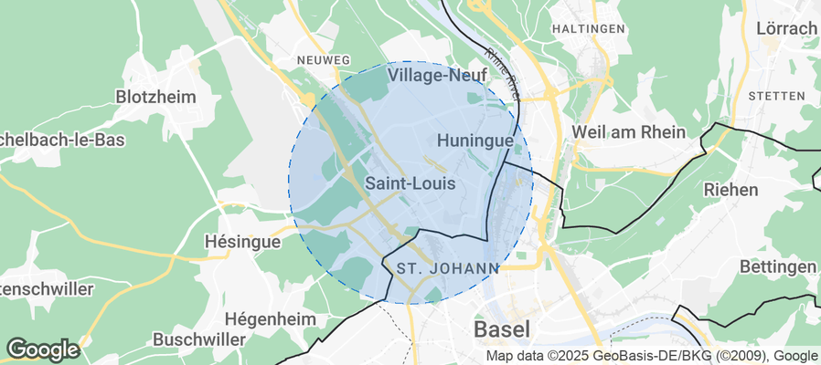 Map of Airbnb listings in Saint-Louis