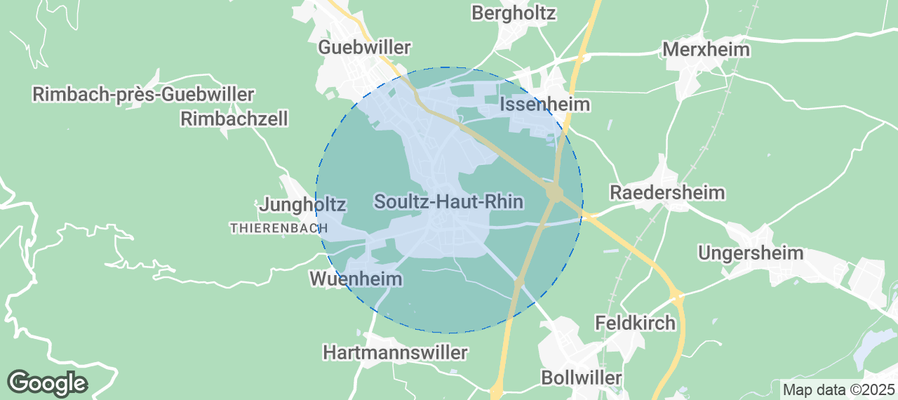 Map of Airbnb listings in Soultz-Haut-Rhin