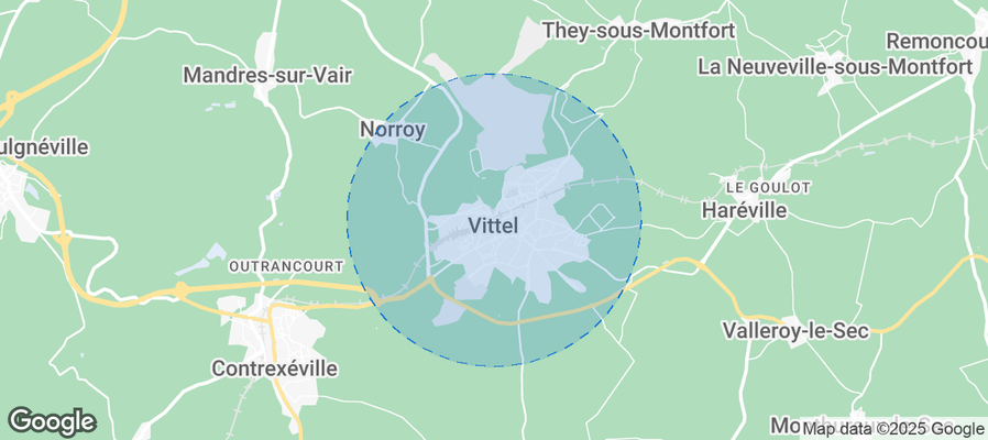 Map of Airbnb listings in Vittel