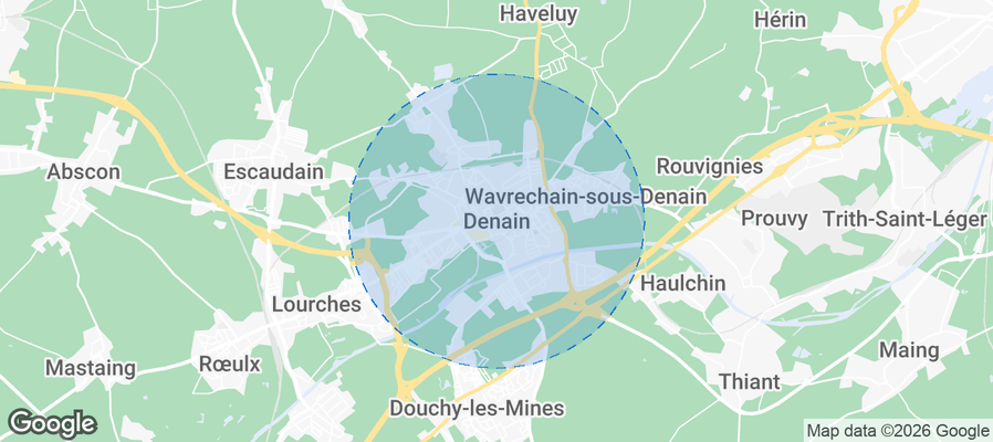 Denain Airbnb map