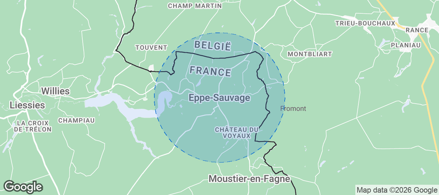 Eppe-Sauvage Airbnb map