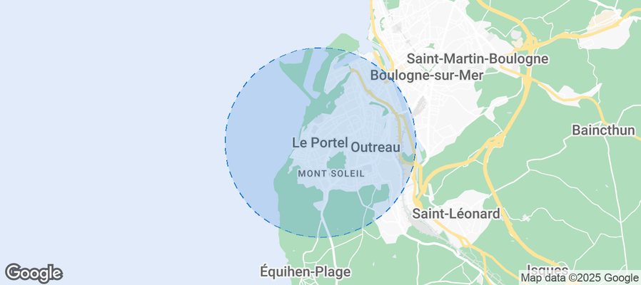 Map of Airbnb listings in Le Portel