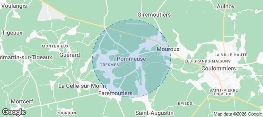 Pommeuse Airbnb map