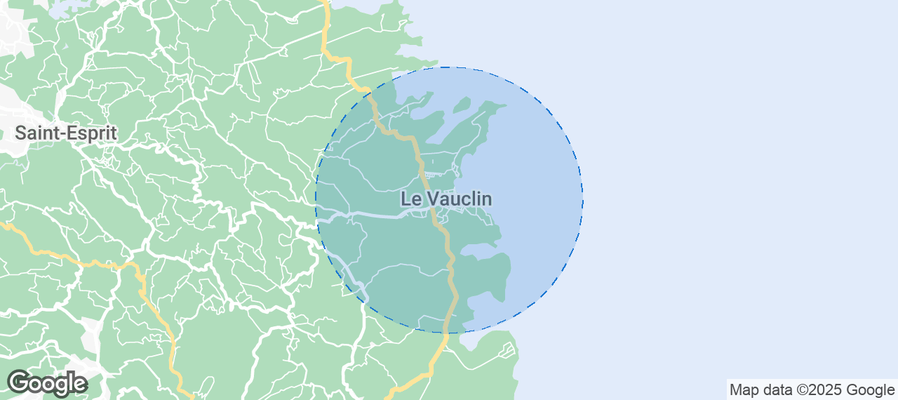 Map of Airbnb listings in Le Vauclin