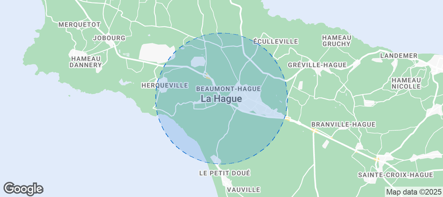 Map of Airbnb listings in La Hague
