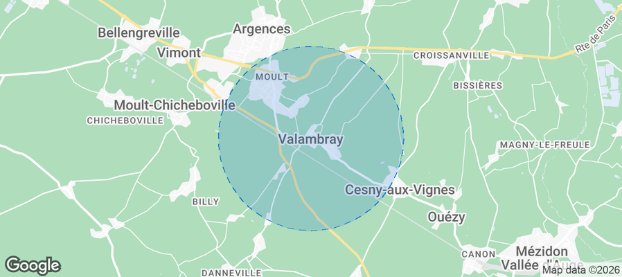 Valambray Airbnb map
