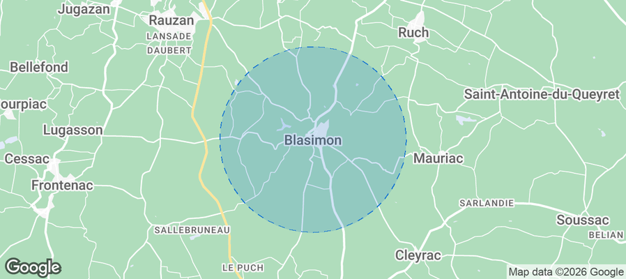 Blasimon Airbnb map