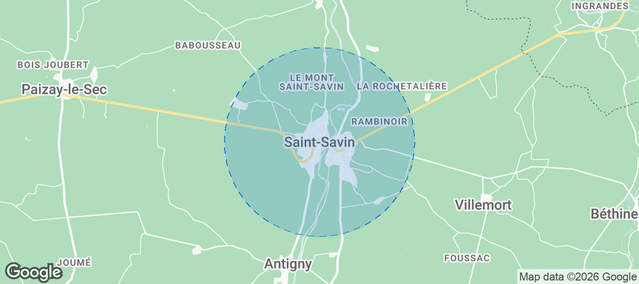 Saint-Savin Airbnb map