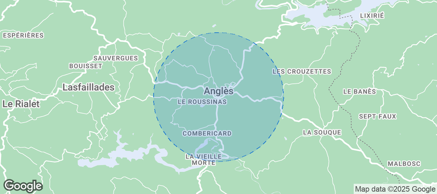 Map of Airbnb listings in Anglès