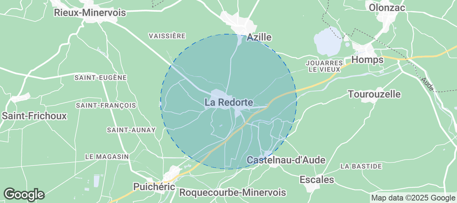 Map of Airbnb listings in La Redorte